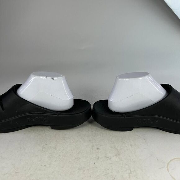 OOFOS OOahh Slide Sandals Mens US 10 Recovery Black Athletic Comfort Shoes - Picture 10 of 10